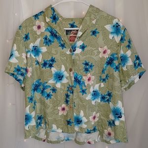 La Cabana Hawaiian Collared Button Up Shirt